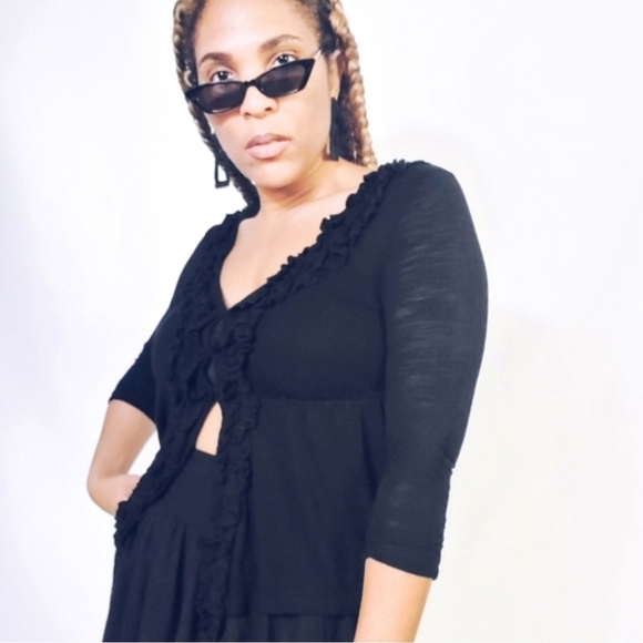 Willi Smith Ruffled Top - Picture 1 of 5